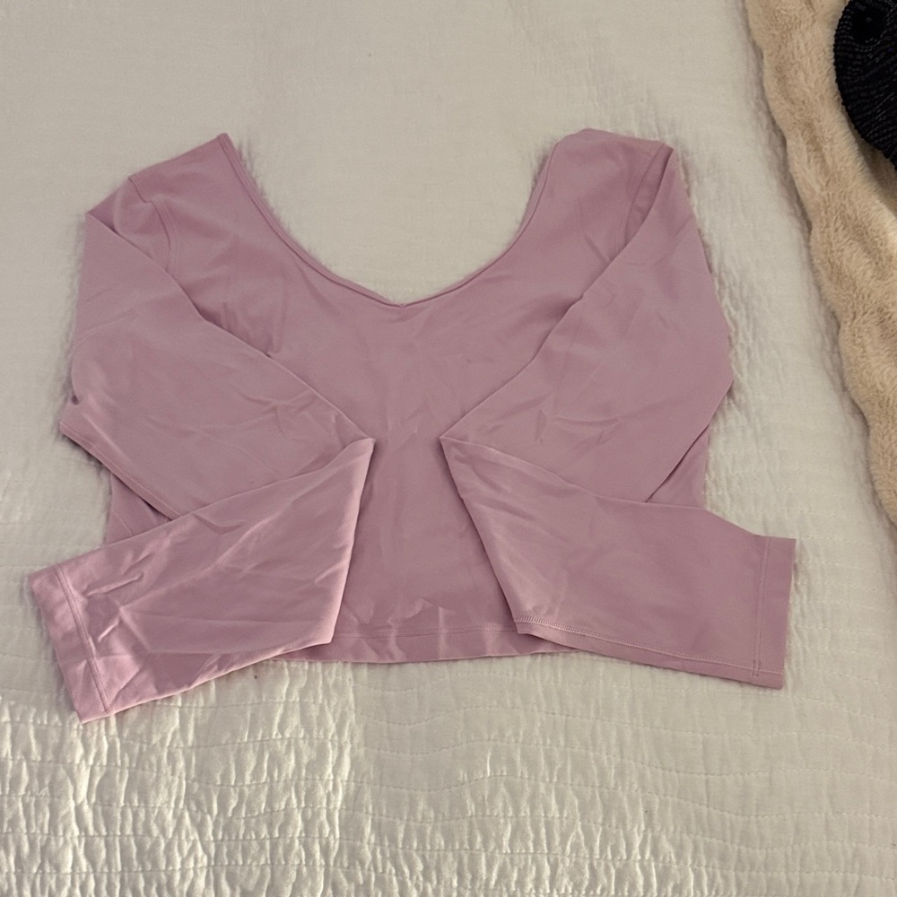 lululemon athletica Light Purple Crop Top